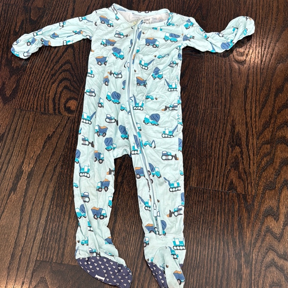 Blue Elephant Print Kids One Piece